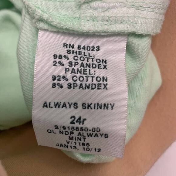 GAP 1969 Maternity Always Skinny Mint Jeans | 24/00 - Picture 4 of 6